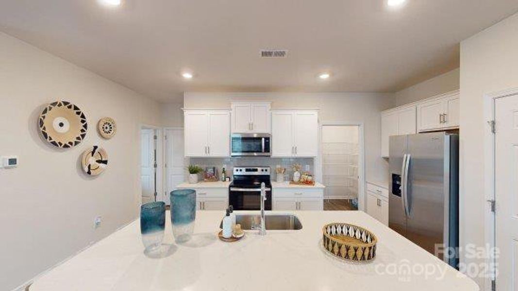 Furnished interior view inside a new home in Falls at Hickory, Hickory (Image 34).