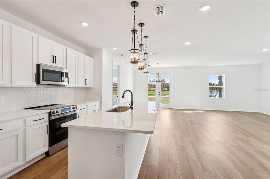 Furnished interior view inside a new home in Ellington Traditional, St. Cloud (Image 7). Furnished interior view inside a new home in Ellington Traditional, St. Cloud (Image 7).