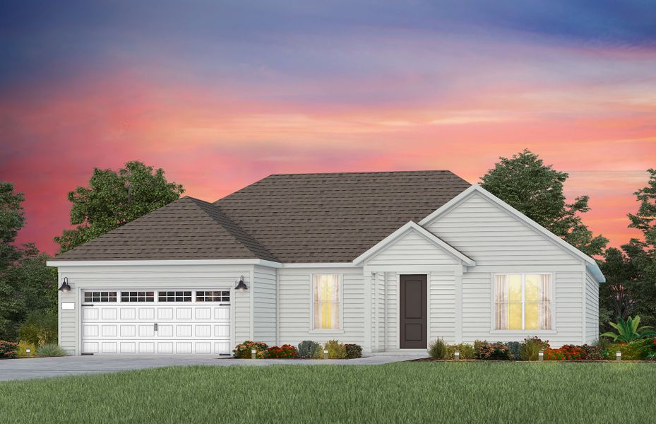 Representative exterior photo of a completed home built from the Stardom by Del Webb in Del Webb at Chatham Park, Pittsboro, NC (Image 21).