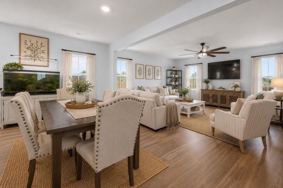 Furnished interior view inside a new home in Sweetgrass at Summers Corner, Summerville (Image 14).