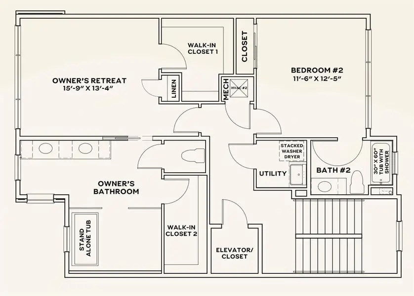 2D floor plan layout of this home in , Dallas, TX (Image 7).