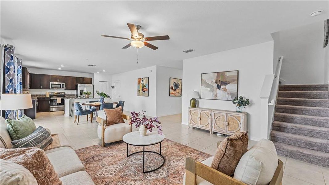Furnished interior view inside a new home in Wind Meadows South, Bartow (Image 11).