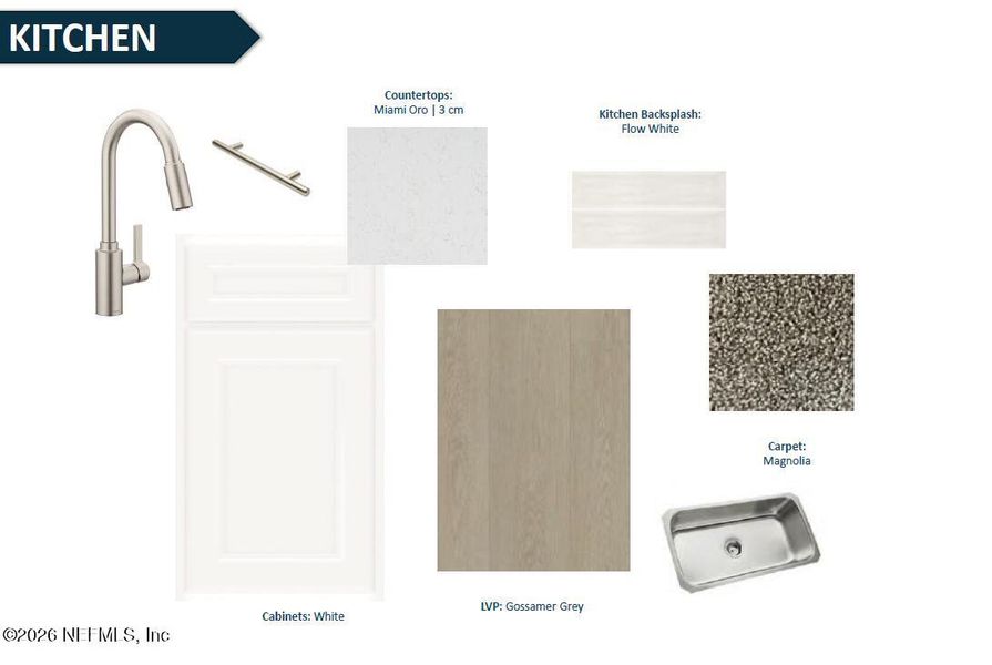 Sample of building materials used in homes in Westerly Park at Wildlight, Yulee (Image 21).
