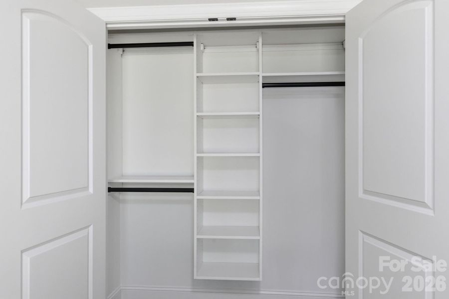 Secondary bedroom custom closet