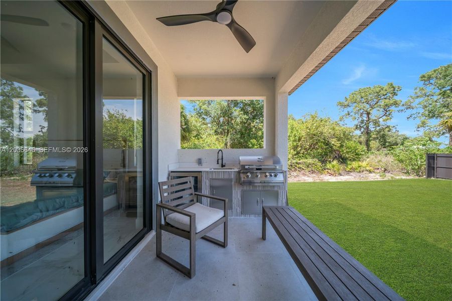 Exterior details and patio area of a home in , Labelle (Image 24). Exterior details and patio area of a home in , Labelle (Image 24).