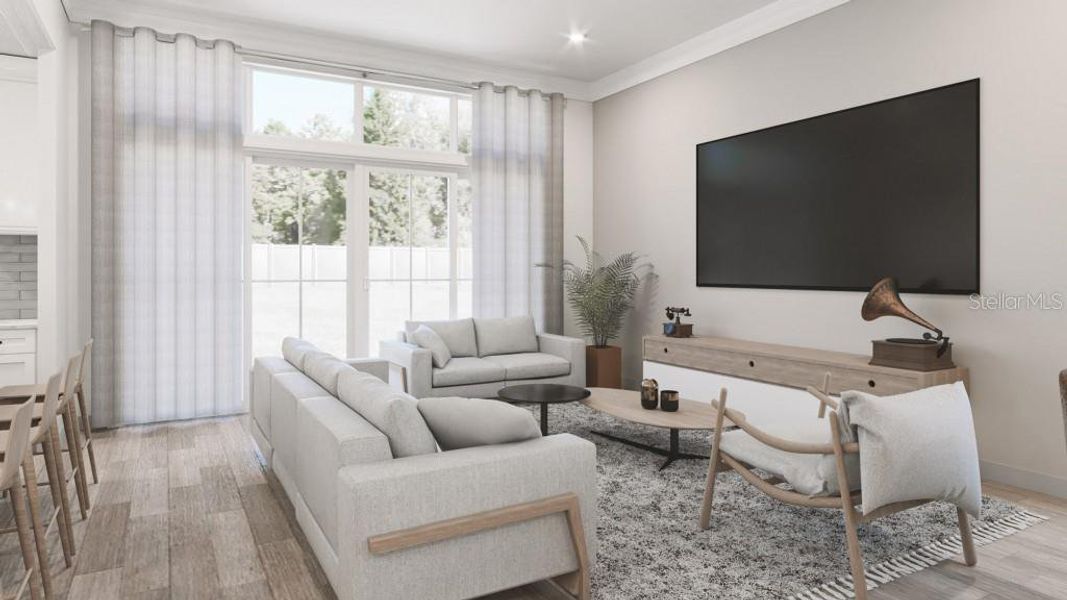 Furnished interior view inside a new home in , Myakka City (Image 3). Furnished interior view inside a new home in , Myakka City (Image 3).