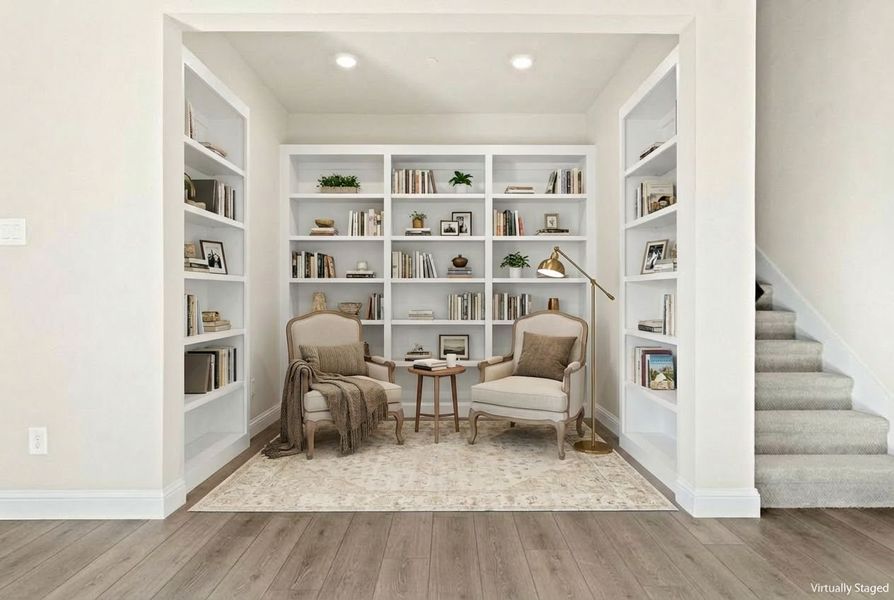 Furnished interior view inside a new home in Cottonwood Creek, Rowlett (Image 6). Furnished interior view inside a new home in Cottonwood Creek, Rowlett (Image 6).