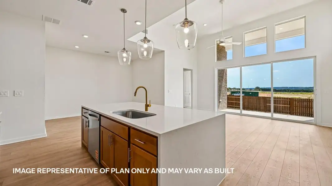 Furnished interior view inside a new home in The Enclave at Bar W Ranch, Leander (Image 9). Furnished interior view inside a new home in The Enclave at Bar W Ranch, Leander (Image 9).