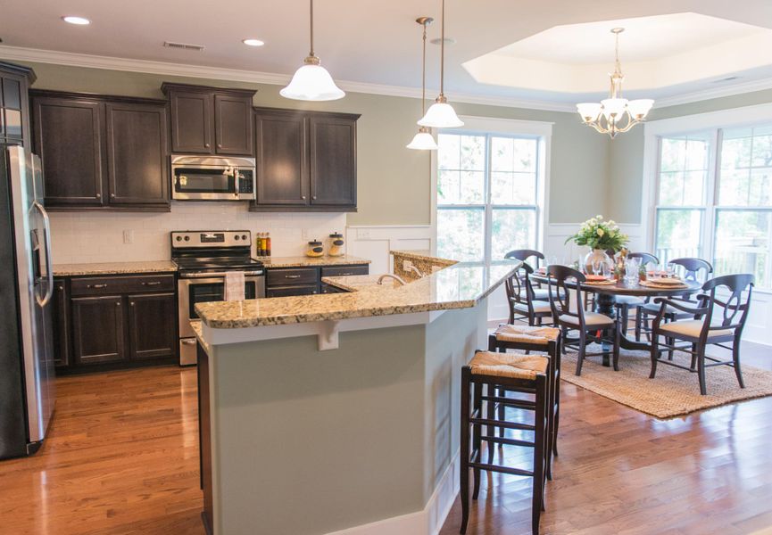 Representative furnished interior of a home built from the Ansley by Bill Clark Homes in The Sanctuary at Sunset Beach, Sunset Beach (Image 16).