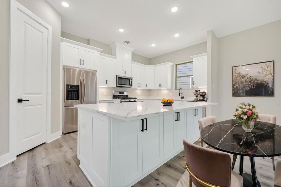 Furnished interior view inside a new home in , Houston (Image 8).