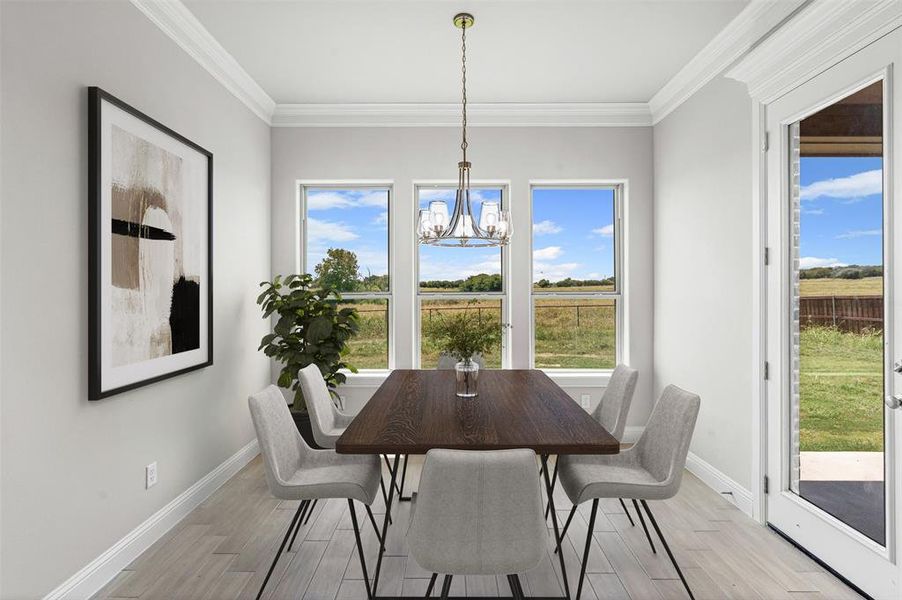 Furnished interior view inside a new home in , Godley (Image 9).