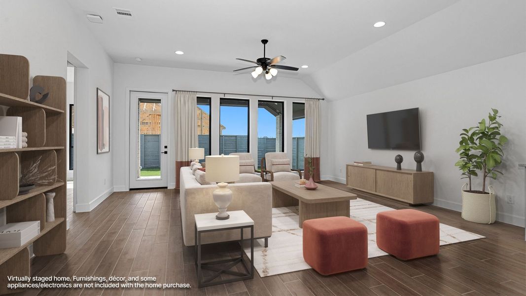 Furnished interior view inside a new home in Legacy, League City (Image 6).