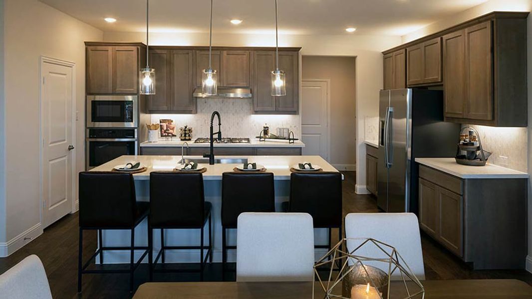 Representative furnished interior of a home built from the Buchanan by Taylor Morrison in Northlake Estates 65s, Little Elm (Image 25).