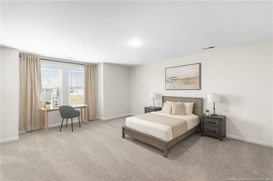 Bedroom #4 - virtually staged Bedroom #4 - virtually staged