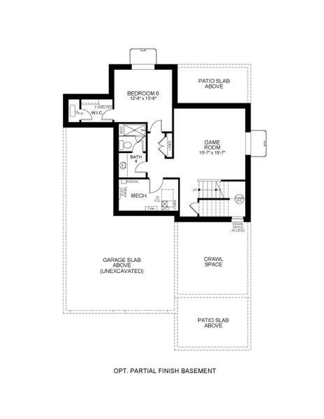 2D floor plan layout for the 6230 by Scott Felder Homes in Westerly, Erie, CO (Image 7).