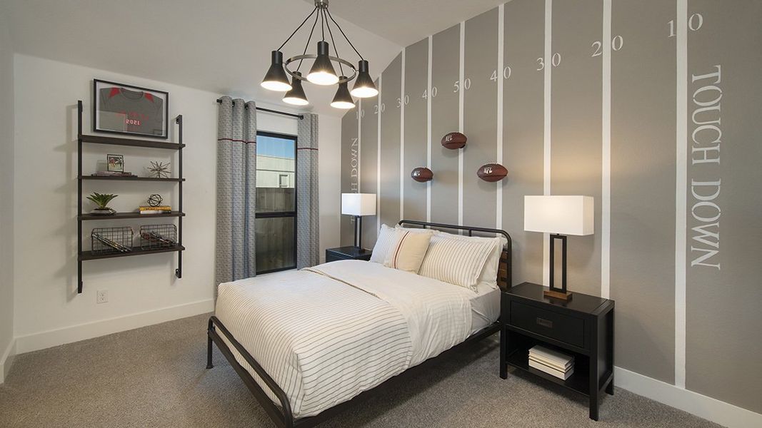 Furnished interior view inside a new home in 6 Creeks, Kyle (Image 15).