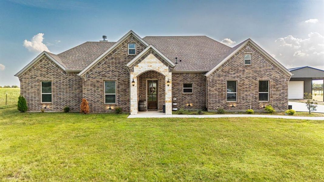 Front exterior of a new home in , Leonard, TX, highlighting curb appeal (Image 23).