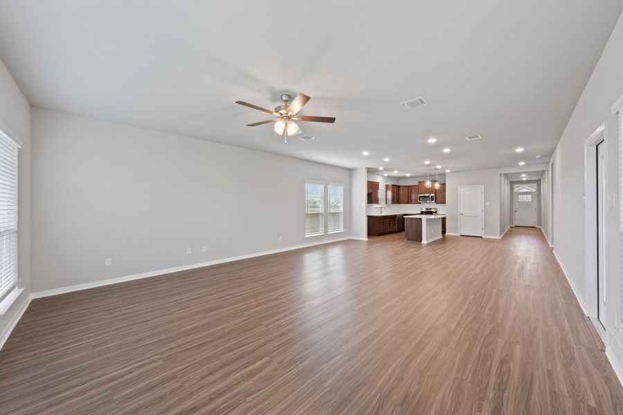 Representative unfurnished interior of a home built from the Denver by Omega Builders in Southern Pointe, College Station (Image 13). Representative unfurnished interior of a home built from the Denver by Omega Builders in Southern Pointe, College Station (Image 13).