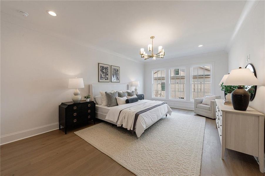 Furnished interior view inside a new home in , Alpharetta (Image 46).
