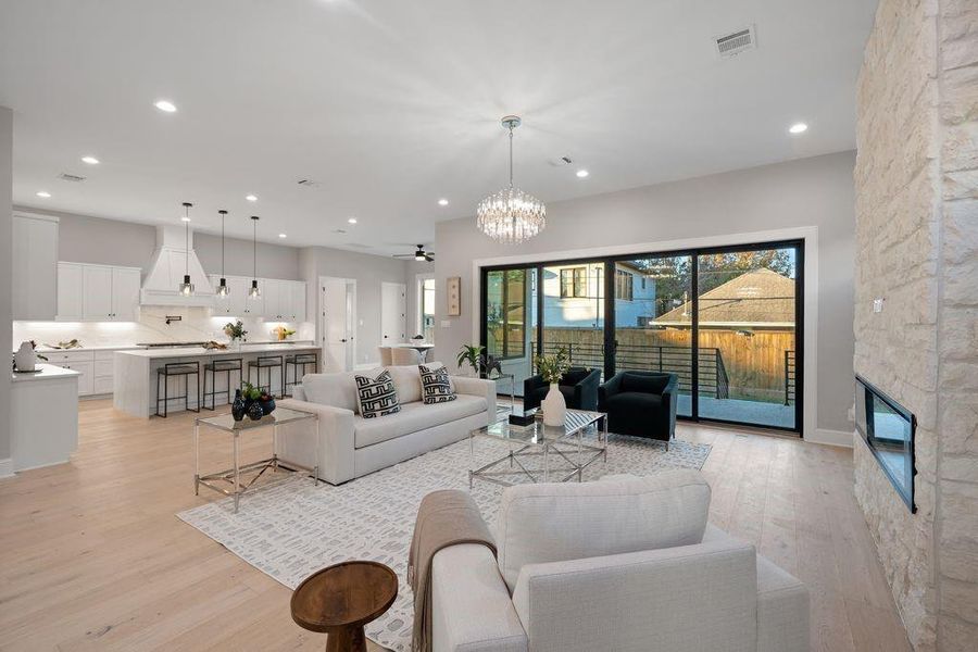 Furnished interior view inside a new home in , Houston (Image 28).