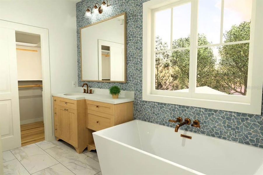Furnished interior view inside a new home in , Crystal River (Image 9).