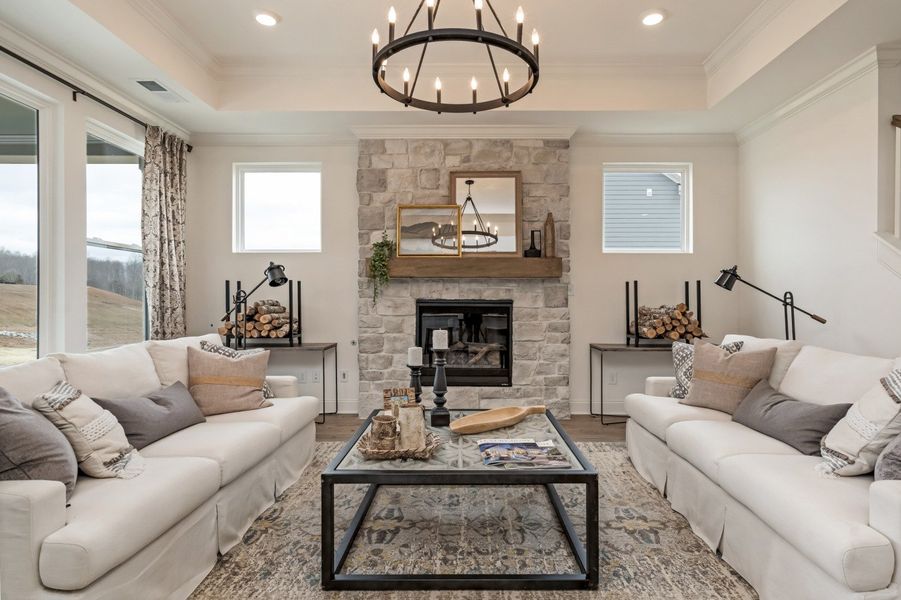 Representative furnished interior of a home built from the Harland by Celebration Homes in Annecy, Nolensville (Image 10).