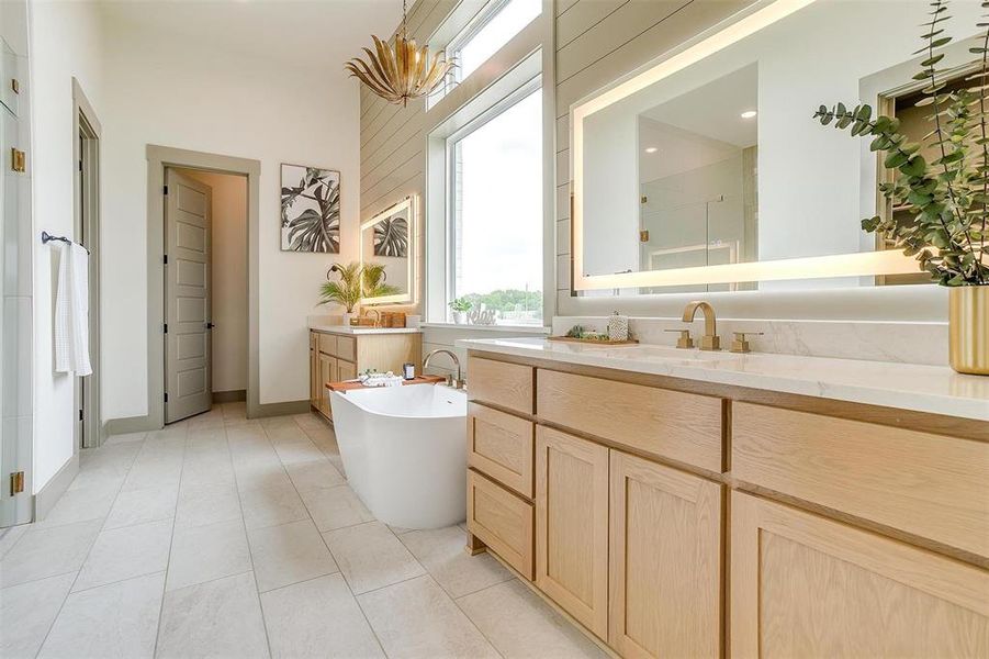 Furnished interior view inside a new home in , Waxahachie (Image 10).