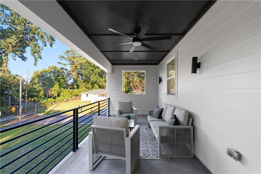 Exterior details and patio area of a home in , Atlanta (Image 35).
