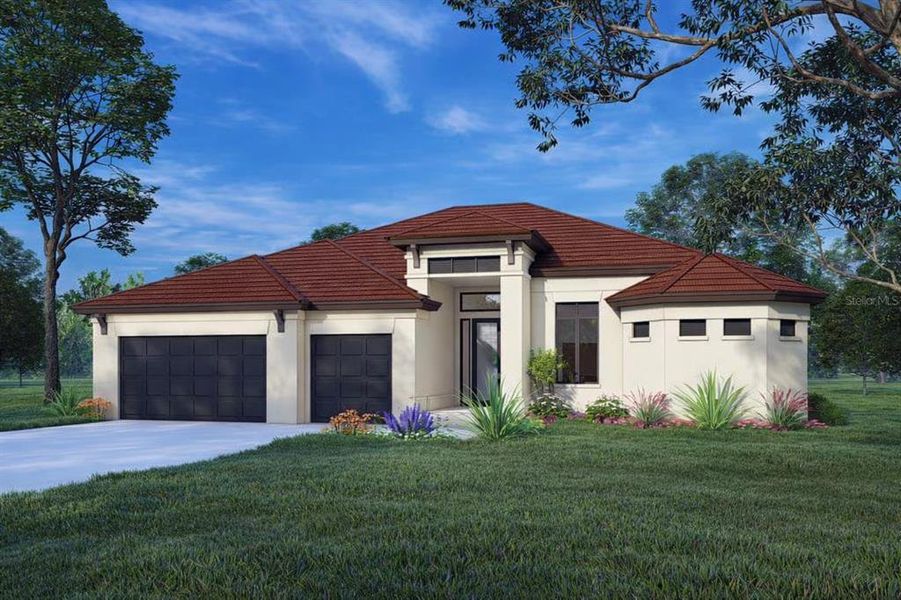 Front exterior of a new home in , Port Charlotte, FL, highlighting curb appeal (Image 2). Front exterior of a new home in , Port Charlotte, FL, highlighting curb appeal (Image 2).