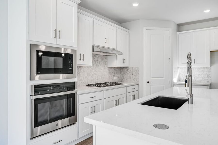 Furnished interior view inside a new home in South Oak 50s, Oak Point (Image 9). Furnished interior view inside a new home in South Oak 50s, Oak Point (Image 9).