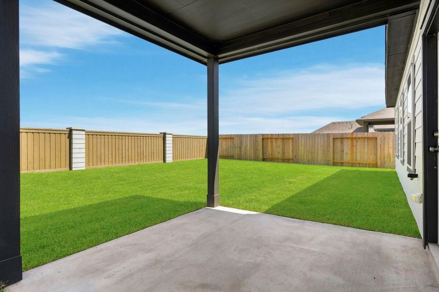 Exterior details and patio area of a home in Mirabella, Brookshire (Image 4).