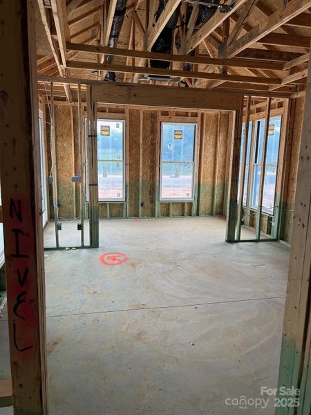 In-progress construction of a new home in The Courtyards at Hodges Farm, Charlotte, NC (Image 5).