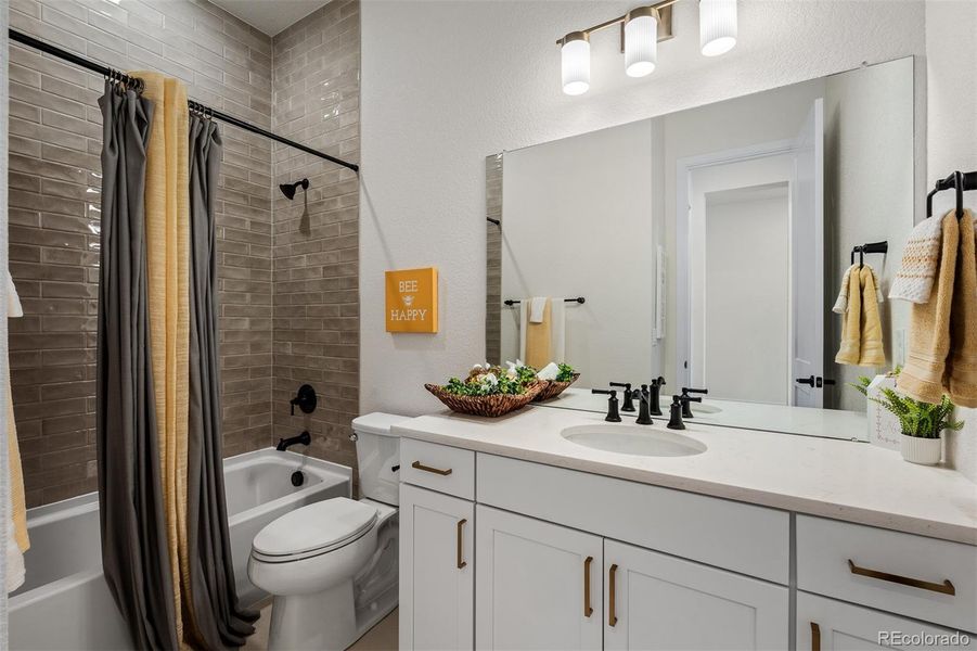 Furnished interior view inside a new home in Wolf Ranch - Enclave Collection, Colorado Springs (Image 16).