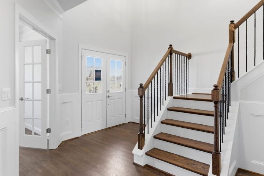 Representative unfurnished interior of a home built from the Hampton by Keystone Homes NC in Preserve at Carriage Cove, Oak Ridge (Image 85).
