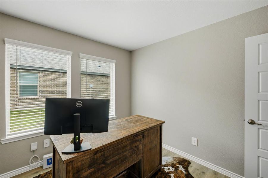 Furnished interior view inside a new home in , Fate (Image 28).