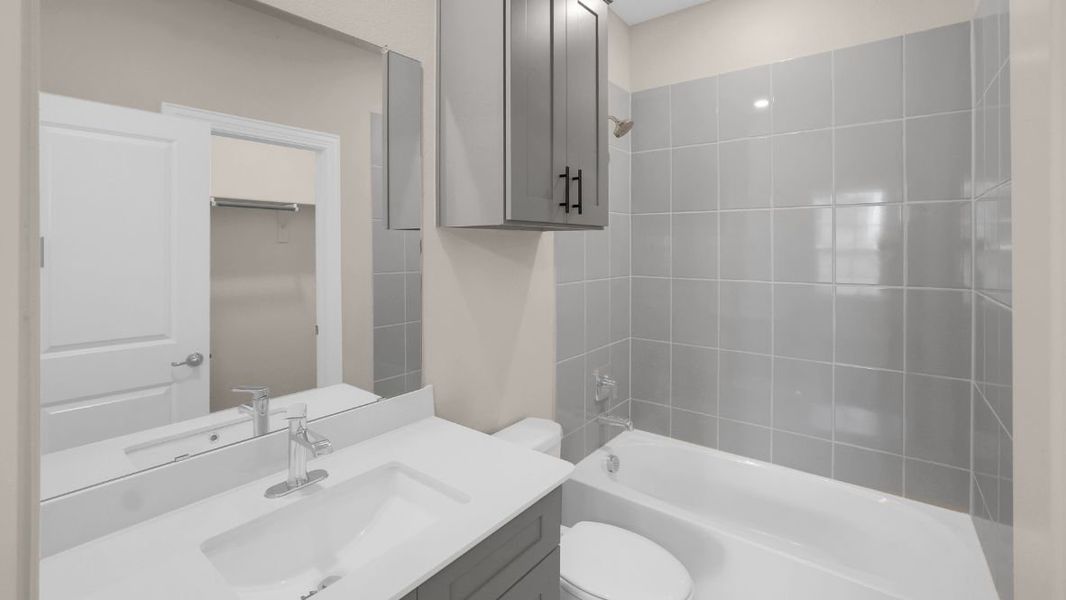 Furnished interior view inside a new home in The Avenue, Allen (Image 11).