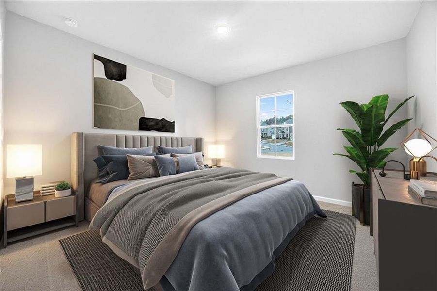 Furnished interior view inside a new home in Bedford Estates, Atlanta (Image 10).
