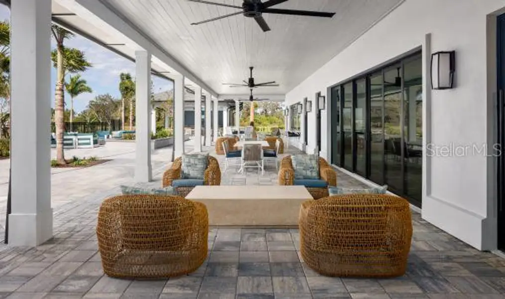 Exterior details and patio area of a home in , Apollo Beach (Image 2). Exterior details and patio area of a home in , Apollo Beach (Image 2).