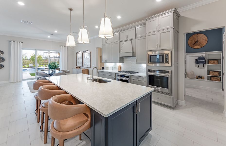 Representative furnished interior of a home built from the Reverence by DiVosta in Greyhawk Landing, Lake Worth (Image 9).