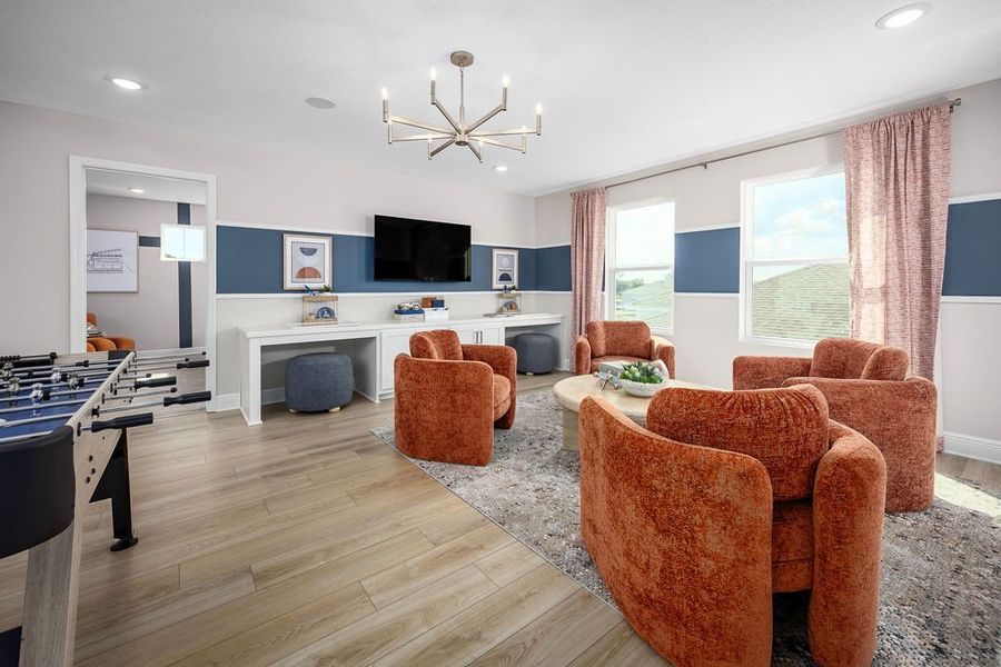 Representative furnished interior of a home built from the Alexandria by Risewell Homes in Brack Ranch, St. Cloud (Image 18).