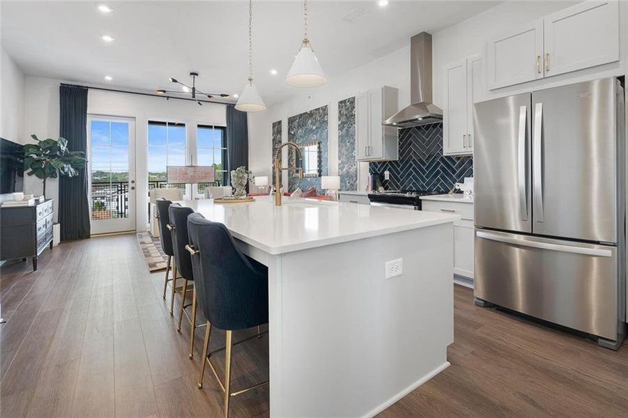 Furnished interior view inside a new home in , Atlanta (Image 15).