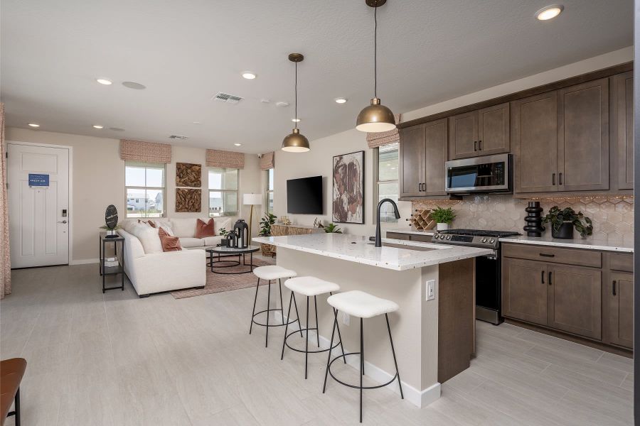 Kitchen | Sterling | Solvida in Estrella at Goodyear, Arizona by Landsea Homes