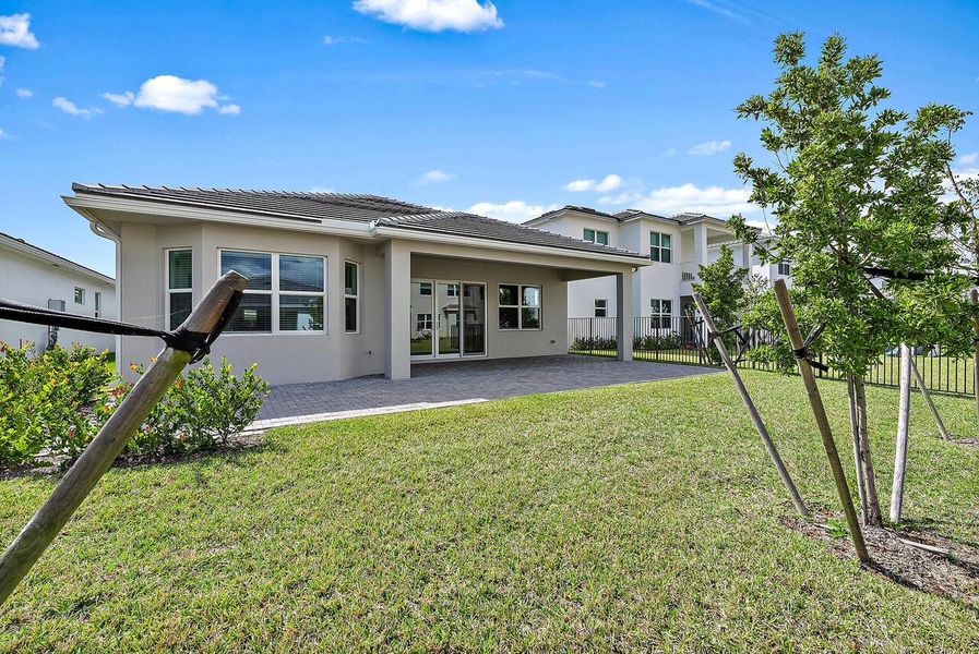 Exterior details and patio area of a home in Westlake, Westlake (Image 2).