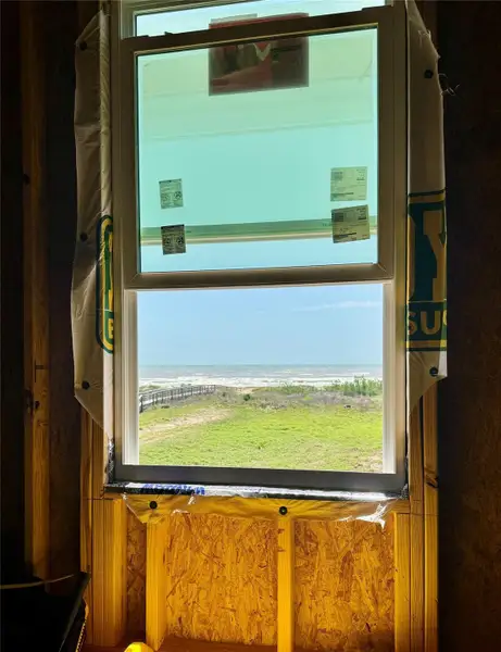 View of beach from master bedroom window, gorgeous!!