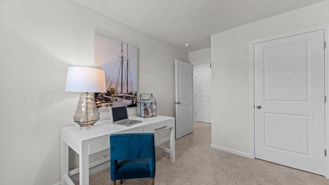 Furnished interior view inside a new home in Clock Road Townhomes, New Bern (Image 24).