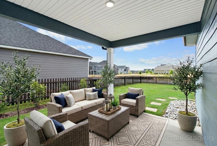 Exterior details and patio area of a home in Tillery Park, Grovetown (Image 4).