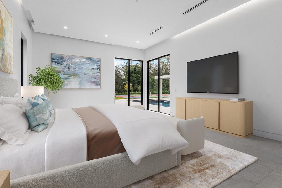 Furnished interior view inside a new home in , Parkland (Image 9).