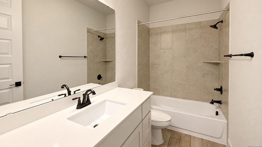 Furnished interior view inside a new home in Homestead, Schertz (Image 11). Furnished interior view inside a new home in Homestead, Schertz (Image 11).