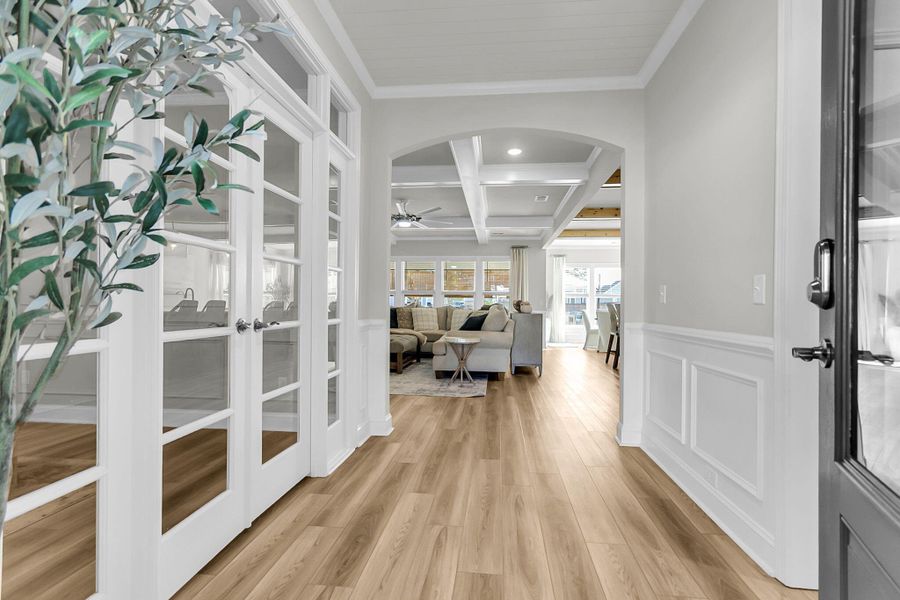 Furnished interior view inside a new home in Sea Island Preserve, Johns Island (Image 30).