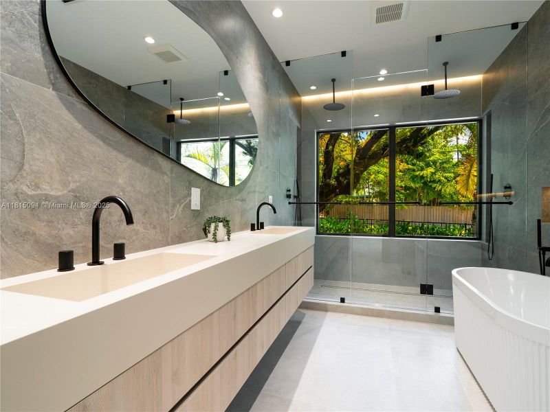 Furnished interior view inside a new home in , Miami (Image 13).